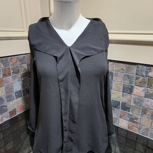 Ann Taylor Romantic Dark Gray Women's Top